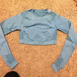 Flawless knit long sleeve crop top